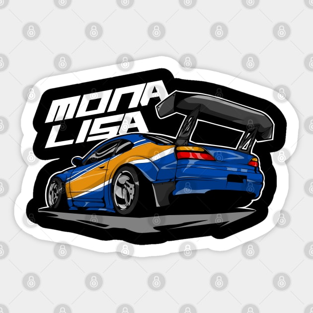 Nissan Silvia S15 The Monalisa Car Sticker by CFStore